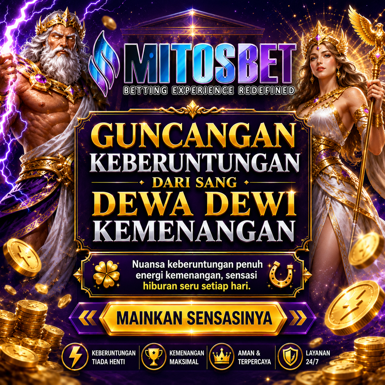 MITOSBET ^^ Guncangan Keberuntungan Dari Sang Dewa Dewi Kemenangan